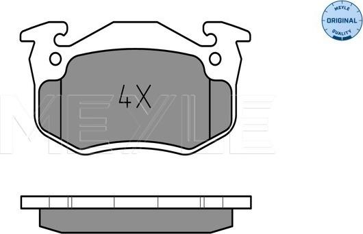 Meyle 025 206 3415 - Bremsbelagsatz, Scheibenbremse www.parts5.com