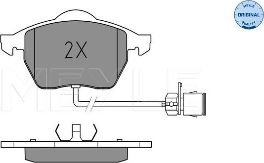 Meyle 025 206 7619/W - Kit de plaquettes de frein, frein à disque www.parts5.com