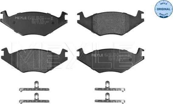 Meyle 025 208 8917 - Тормозные колодки, дисковые, комплект www.parts5.com