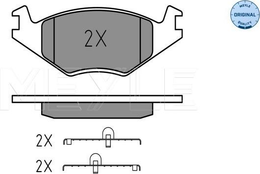 Meyle 025 208 8717 - Fékbetétkészlet, tárcsafék www.parts5.com