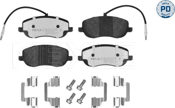 Meyle 025 202 6119/PD - Brake Pad Set, disc brake www.parts5.com