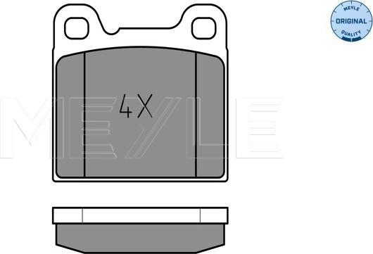 Meyle 025 207 5514 - Set placute frana,frana disc www.parts5.com