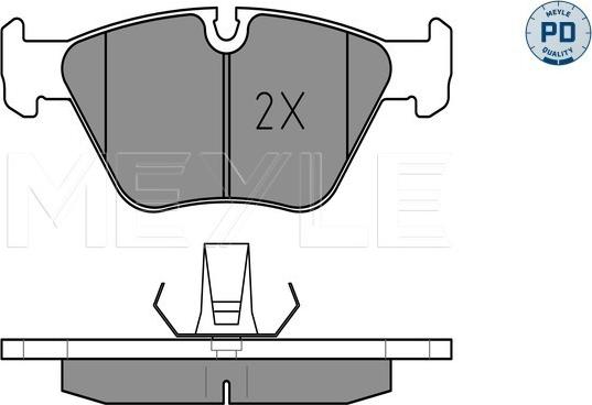 Meyle 025 219 9020/PD - Тормозные колодки, дисковые, комплект www.parts5.com