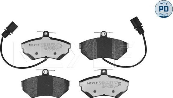 Meyle 025 219 4519-1/PD - Kit de plaquettes de frein, frein à disque www.parts5.com