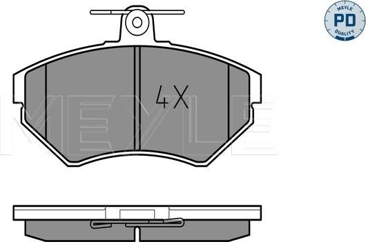 Meyle 025 219 4516/PD - Set placute frana,frana disc www.parts5.com