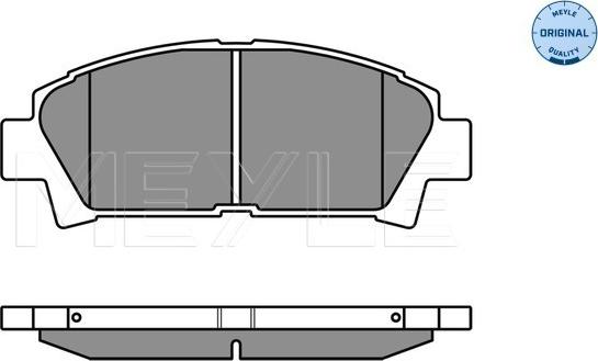 Meyle 025 219 6115/W - Fékbetétkészlet, tárcsafék www.parts5.com