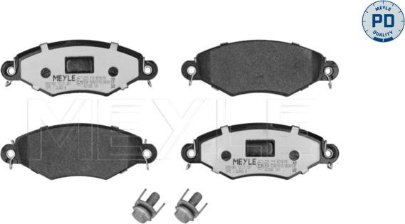 Meyle 025 219 8018/PD - Тормозные колодки, дисковые, комплект www.parts5.com