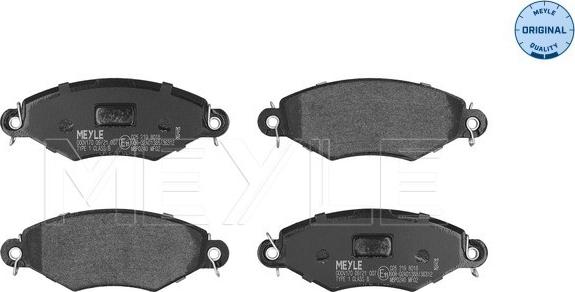 Meyle 025 219 8018 - Brake Pad Set, disc brake www.parts5.com