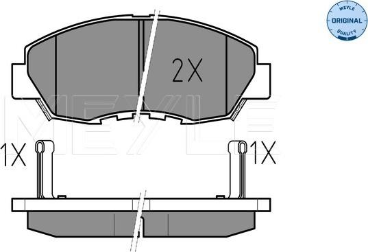 Meyle 025 214 9918/W - Zestaw klocków hamulcowych, hamulce tarczowe www.parts5.com