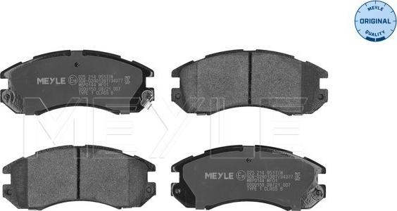 Meyle 025 214 9517/W - Set placute frana,frana disc www.parts5.com