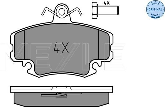 Meyle 025 214 6318/W - Set placute frana,frana disc www.parts5.com