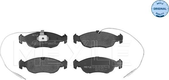 Meyle 025 214 3017/W - Комплект спирачно феродо, дискови спирачки www.parts5.com