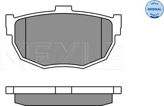 Meyle 025 215 5314/W - Bremsbelagsatz, Scheibenbremse www.parts5.com