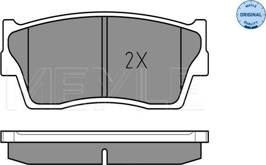 Meyle 025 215 0014/W - Brake Pad Set, disc brake www.parts5.com