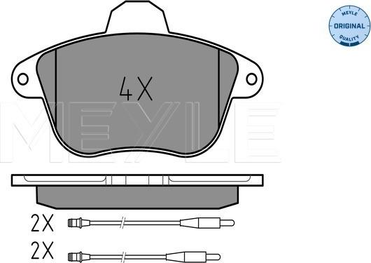 Meyle 025 215 0717/W - Brake Pad Set, disc brake www.parts5.com