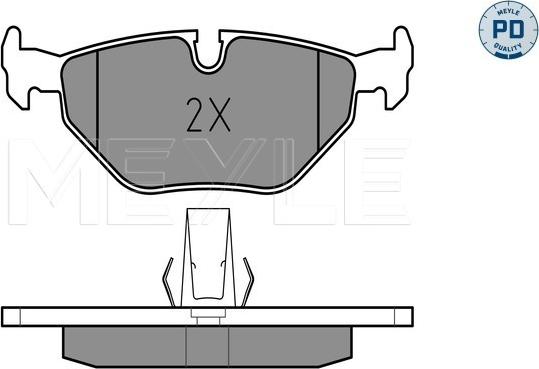 Meyle 025 216 9117/PD - Brake Pad Set, disc brake parts5.com