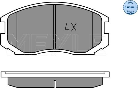 Meyle 025 216 5015 - Set placute frana,frana disc www.parts5.com