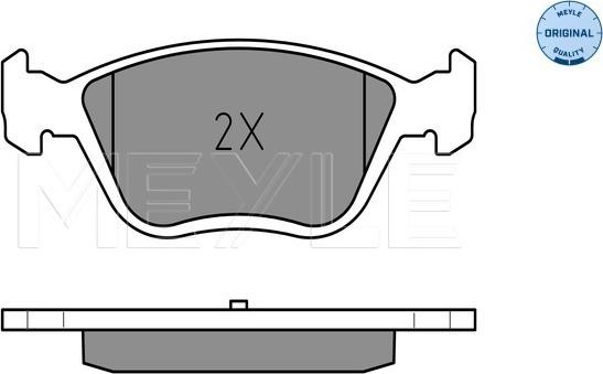 Meyle 025 216 3719/W - Sada brzdových destiček, kotoučová brzda parts5.com