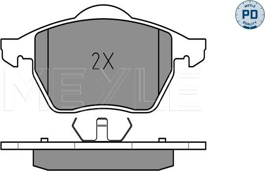 Meyle 025 216 2419/PD - Σετ τακάκια, δισκόφρενα www.parts5.com