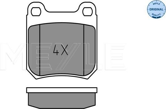 Meyle 025 210 5015 - Brake Pad Set, disc brake www.parts5.com