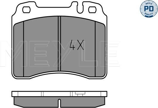 Meyle 025 211 5316/PD - Brake Pad Set, disc brake www.parts5.com