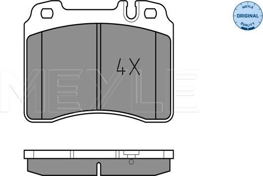 Meyle 025 211 5317 - Brake Pad Set, disc brake www.parts5.com