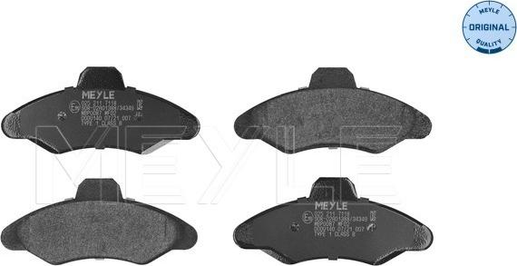 Meyle 025 211 7118 - Set placute frana,frana disc www.parts5.com