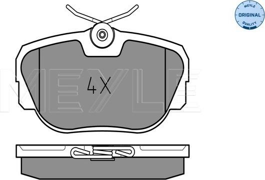 Meyle 025 211 7317 - Тормозные колодки, дисковые, комплект www.parts5.com