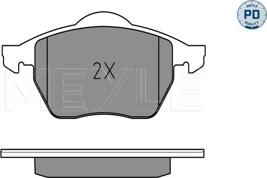 Meyle 025 218 4919/PD - Brake Pad Set, disc brake parts5.com