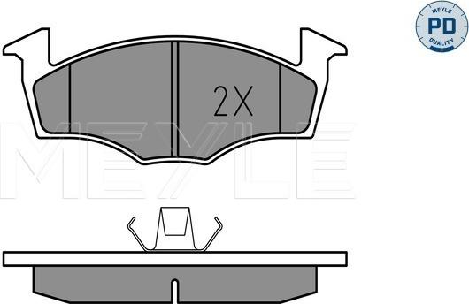 Meyle 025 218 6615/PD - Brake Pad Set, disc brake www.parts5.com