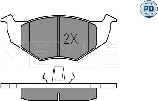 Meyle 025 218 6615/PD - Set placute frana,frana disc www.parts5.com