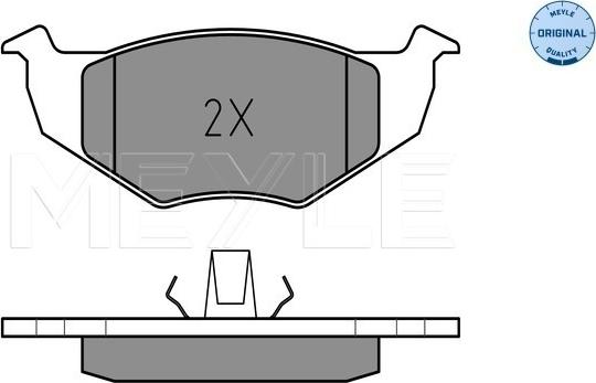 Meyle 025 218 6617 - Brake Pad Set, disc brake www.parts5.com