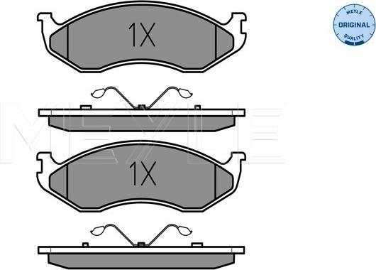 Meyle 025 218 2217 - Brake Pad Set, disc brake www.parts5.com