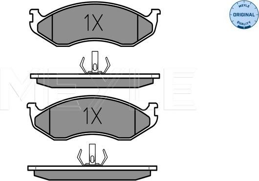 Meyle 025 218 2217 - Brake Pad Set, disc brake parts5.com