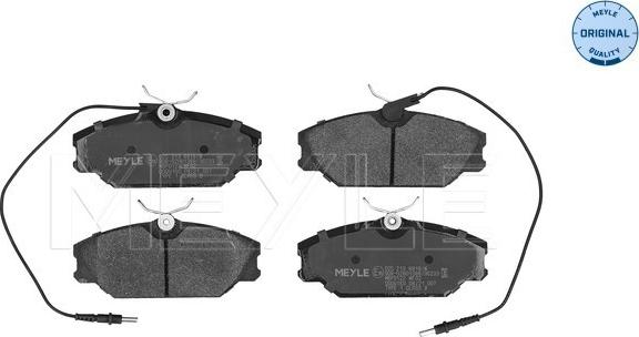 Meyle 025 213 8818/W - Bremsbelagsatz, Scheibenbremse www.parts5.com