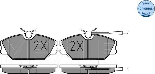 Meyle 025 213 8818/W - Bremsbelagsatz, Scheibenbremse www.parts5.com