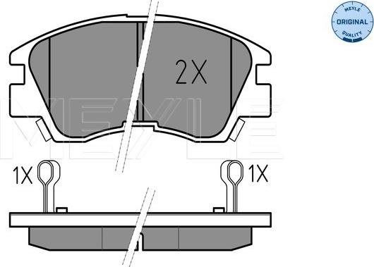 Meyle 025 213 7316/W - Brake Pad Set, disc brake parts5.com