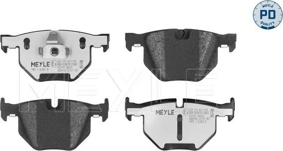 Meyle 025 212 8217/PD - Set placute frana,frana disc www.parts5.com