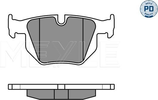 Meyle 025 212 8217/PD - Set placute frana,frana disc www.parts5.com