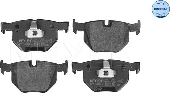 Meyle 025 212 8217 - Brake Pad Set, disc brake www.parts5.com