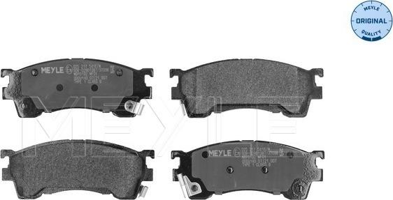 Meyle 025 217 5416/W - Set placute frana,frana disc www.parts5.com