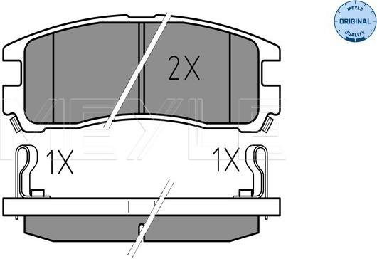 Meyle 025 217 0615/W - Brake Pad Set, disc brake parts5.com