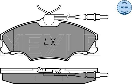 Meyle 025 217 2419/W - Brake Pad Set, disc brake www.parts5.com