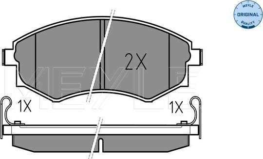 Meyle 025 217 2517/W - Brake Pad Set, disc brake parts5.com