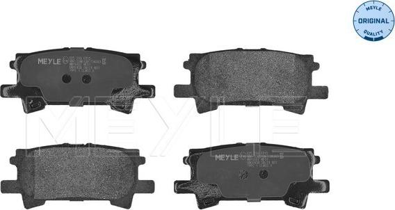 Meyle 025 239 6715 - Brake Pad Set, disc brake www.parts5.com