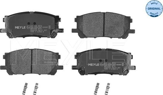 Meyle 025 239 8916 - Brake Pad Set, disc brake www.parts5.com