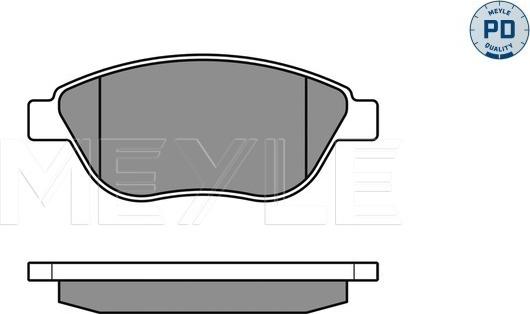 Meyle 025 239 8119/PD - Brake Pad Set, disc brake www.parts5.com