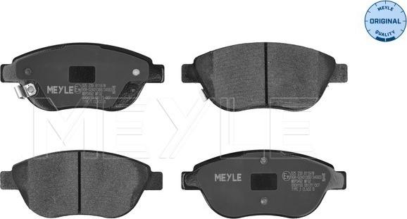 Meyle 025 239 8119/W - Brake Pad Set, disc brake www.parts5.com