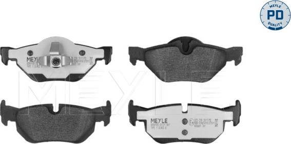 Meyle 025 239 2617/PD - Zestaw klocków hamulcowych, hamulce tarczowe parts5.com