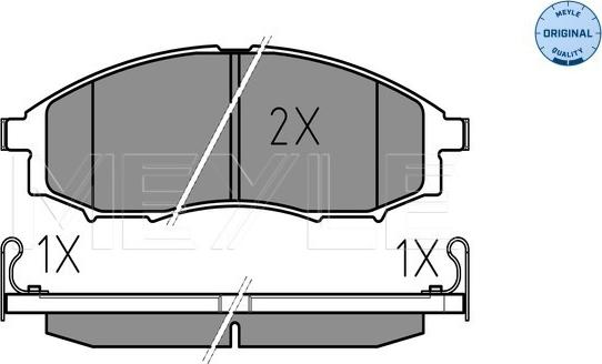 Meyle 025 239 7017/W - Set placute frana,frana disc www.parts5.com